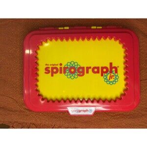 Vintage Kahootz Spirograph Jr Drawing Set Complete Gears Case Preschool Art Toy